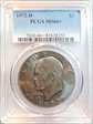 1972-D $1 MS66+