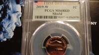 2019-W 1C Shield  First Day of Issue MS68RD