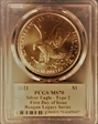 2021 $1 Silver Eagle - Type 2 First Day of Issue Michael Reagan Silver Eagle MS70