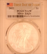 2022 $1 Silver Eagle First Day of Issue MS70