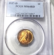 1937-D 1C MS64RD