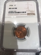 1904 1 cent Indian Head MS 64 RB