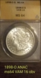 1898 $1 O ANAC MS-64