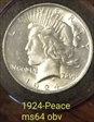 1924 $1 Peace MS-64