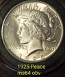 1925 $1 Peace MS-64