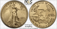 2006-W $5 Burnished Gold Eagle SP70