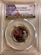 2019-W 25C American Memorial NP MS65