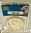 1988 $1 Silver Eagle First Strike ms69