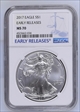 2017 $1 Silver Eagle MS70