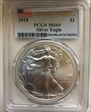 2018 $1 Silver Eagle First Strike MS69