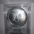2019 $1 Silver Eagle First Day of Issue Wreath MS70