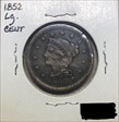 1852 1C Large Cent 