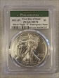 2021-(P) $1 Silver Eagle -T1 Emergency Issue Struck at Philadelphia First Day of Issue MS70
