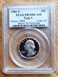 1981-S 25C Type 1 PR70DCAM
