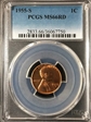 1955-S 1C MS66RD