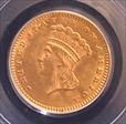 1873 G$1 Open 3 MS62