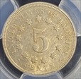 1868 5C AU50