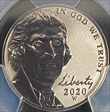 2020-W 5C Reverse Proof First Strike Jamie Franki PR70
