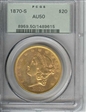 1870-S $20 AU50