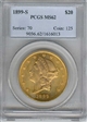1899-S $20 MS62