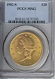 1902-S $20 MS62