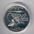 2002-S 25C Louisiana Silver PR70DCAM