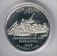 1999-S 25C New Jersey Silver PR70DCAM