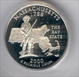 2000-S 25C Massachusetts Silver PR70DCAM