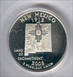 2008-S 25C New Mexico Silver PR70DCAM