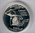 2004-S 25C Michigan Silver PR70DCAM