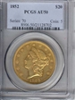 1852 $20 AU50