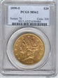 1890-S $20 MS62