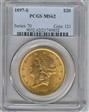 1897-S $20 MS62