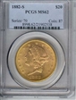 1882-S $20 MS62
