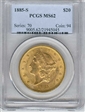 1885-S $20 MS62