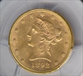 1892 $10 MS62
