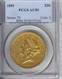 1851 $20 AU50