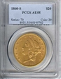 1860-S $20 AU55