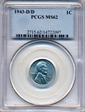1943-D/D 1C MS62
