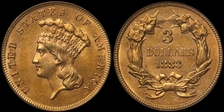 1883 $3 MS62