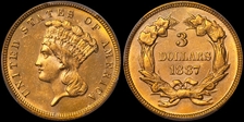 1887 $3 MS64
