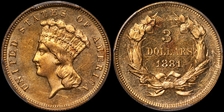 1881 $3 MS63