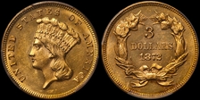 1872 $3 MS63