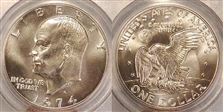 1974-S $1 Silver MS68