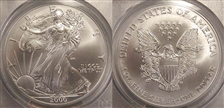 2000 $1 Silver Eagle MS69