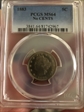 1883 5C No CENTS MS64