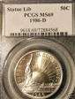 1986-D 50C Statue Of Liberty MS69