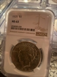1925 $1 peace dollar MS63