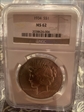 1934 $1 peace dollar MS62