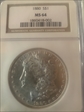 1880 $1 morgan dollar MS64
